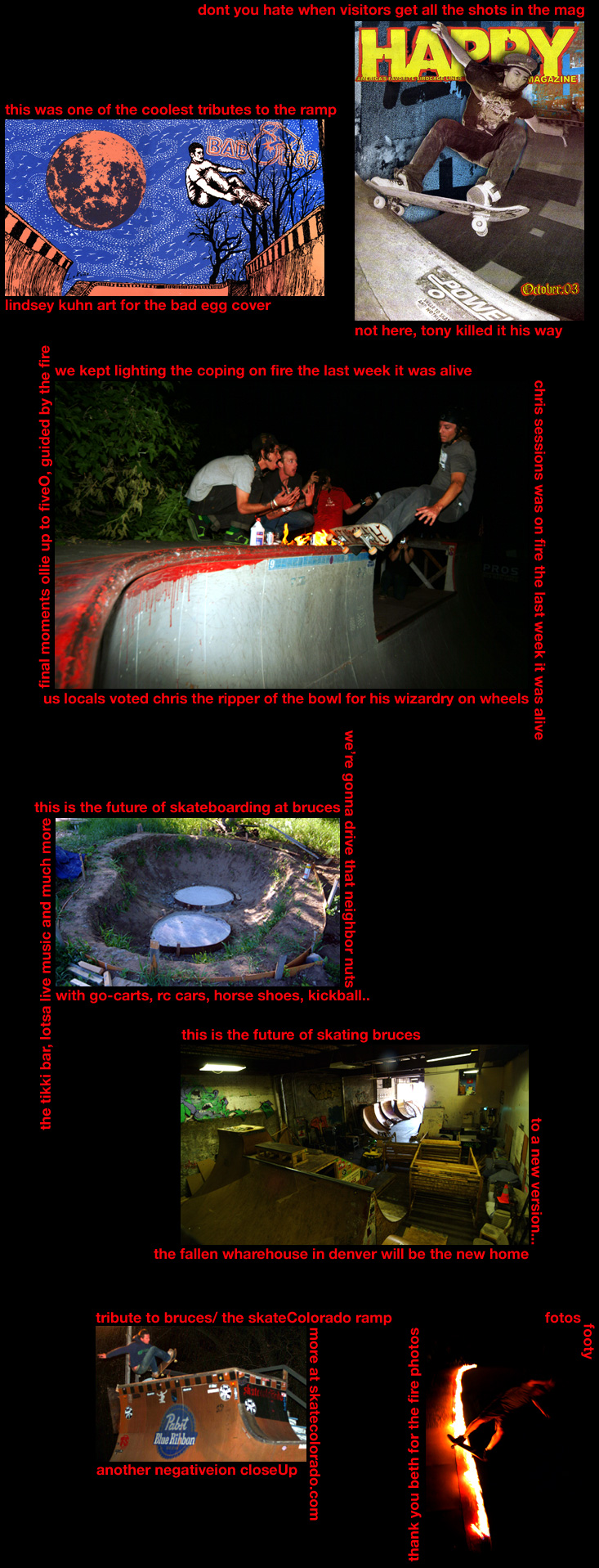 it will live on and that wood and masonite has been used on other skate projects as well